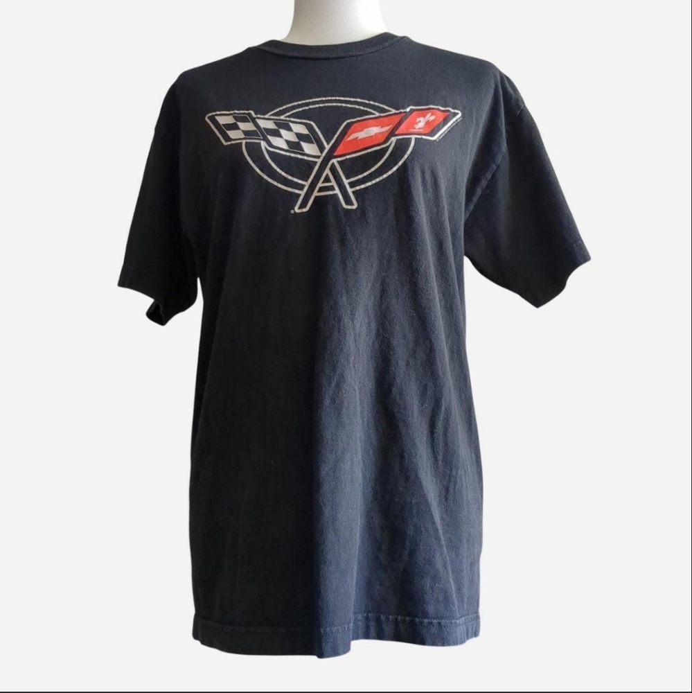 🔥 VINTAGE 2000s Corvette C5 Logo Graphic Tee - Men's M